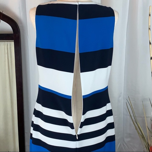 ⚠️Lauren by Ralph Lauren sleeveless color block striped dress. - Picture 8 of 13